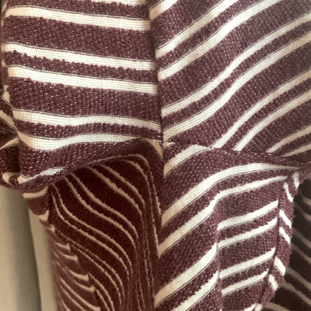 Lucky Brand Striped Jacket With Asymmetrical Zipper Size Medium - Picture 8 of 14